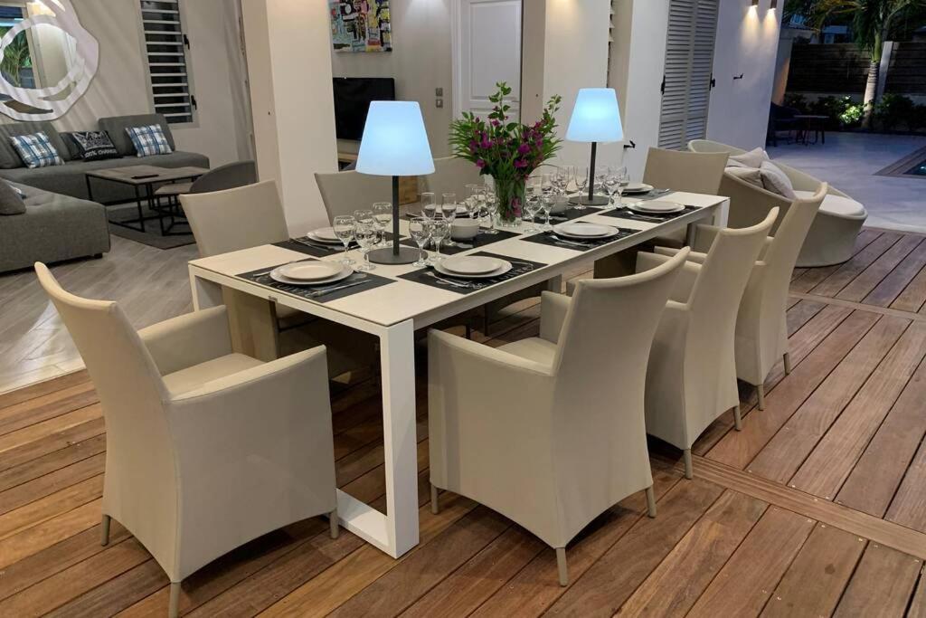 Villa Manzana : Neuve 4Ch 4Sdb 2 Piscines - Luxe Saint-Francois  Exteriér fotografie