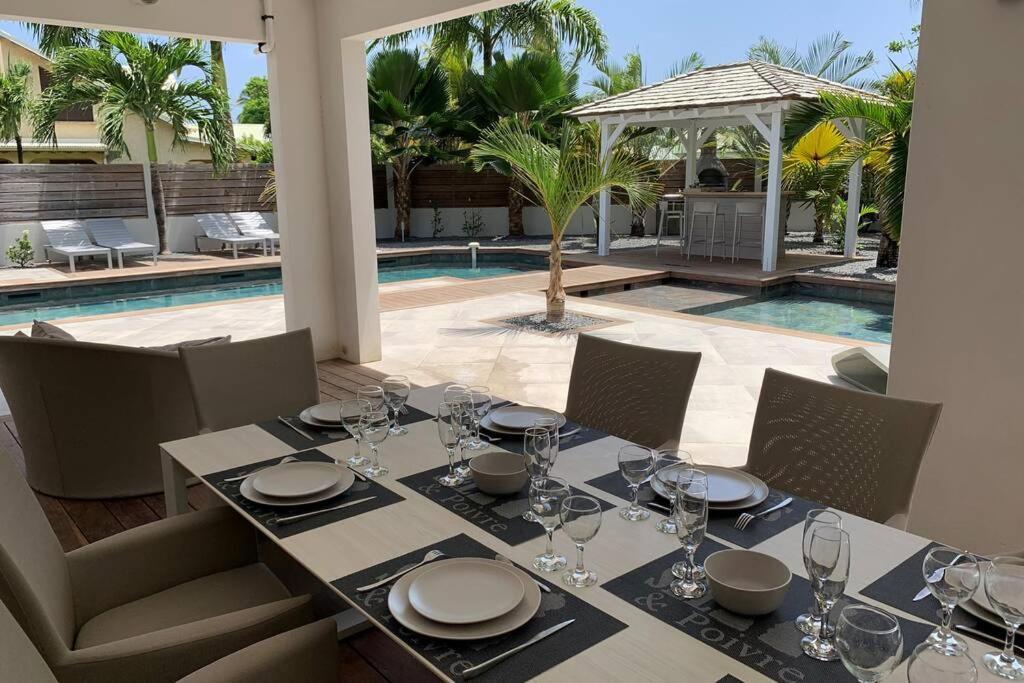 Villa Manzana : Neuve 4Ch 4Sdb 2 Piscines - Luxe Saint-Francois  Exteriér fotografie